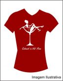 Camiseta Baby Look Bordô  Cabaret It´s Not 02