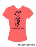 Camiseta Baby Look Rosa Burlesque It´s Not 01