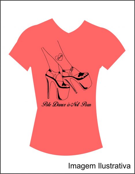 Camiseta Baby Look Rosa Pole It´s Not 01